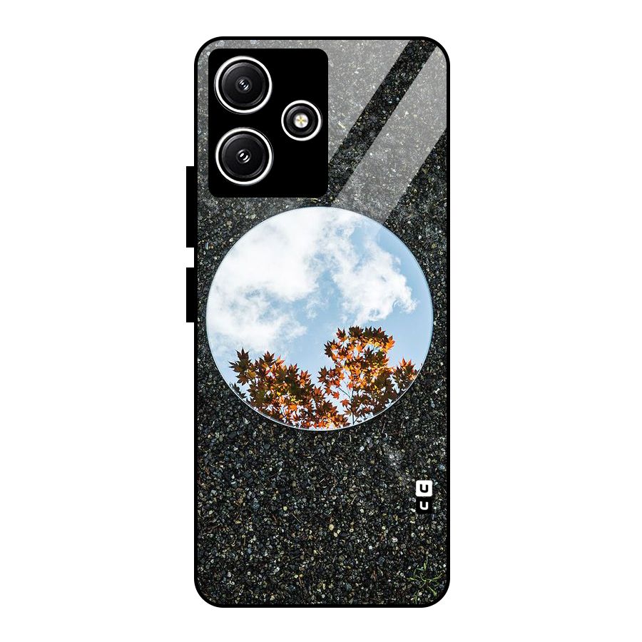 Beautiful Sky Leaves Glass Back Case for Redmi 12 5G