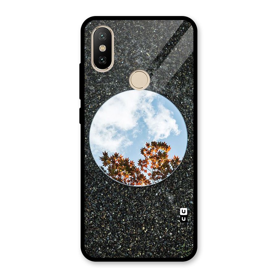 Beautiful Sky Leaves Glass Back Case for Redmi A2