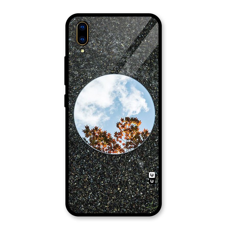 Beautiful Sky Leaves Glass Back Case for Vivo V11 Pro