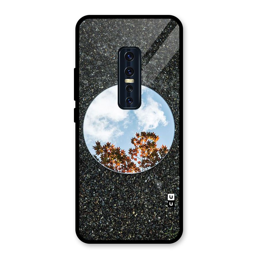Beautiful Sky Leaves Glass Back Case for Vivo V17 Pro
