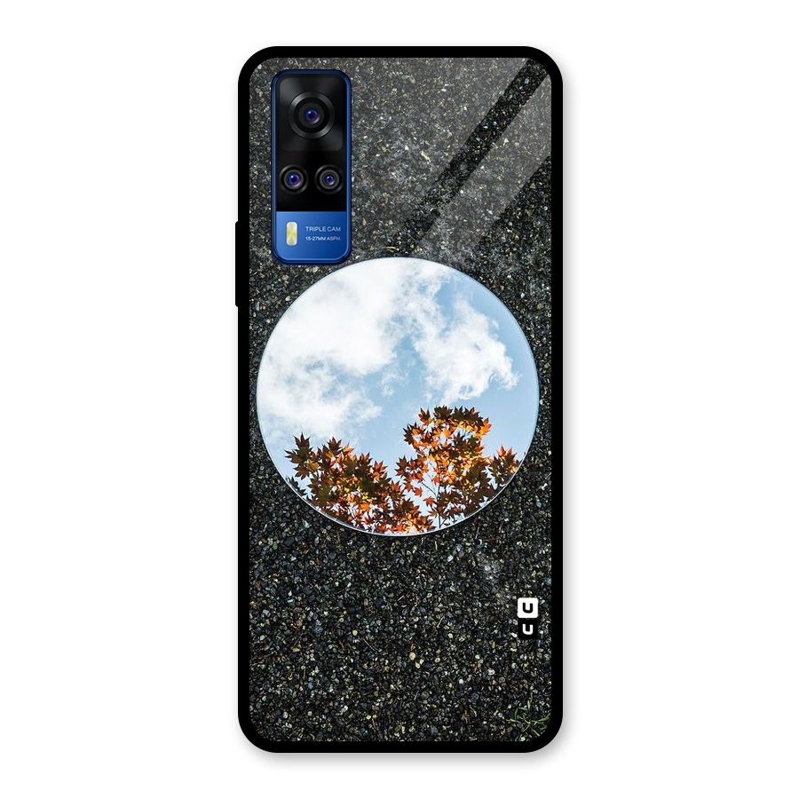 Beautiful Sky Leaves Glass Back Case for Vivo Y31