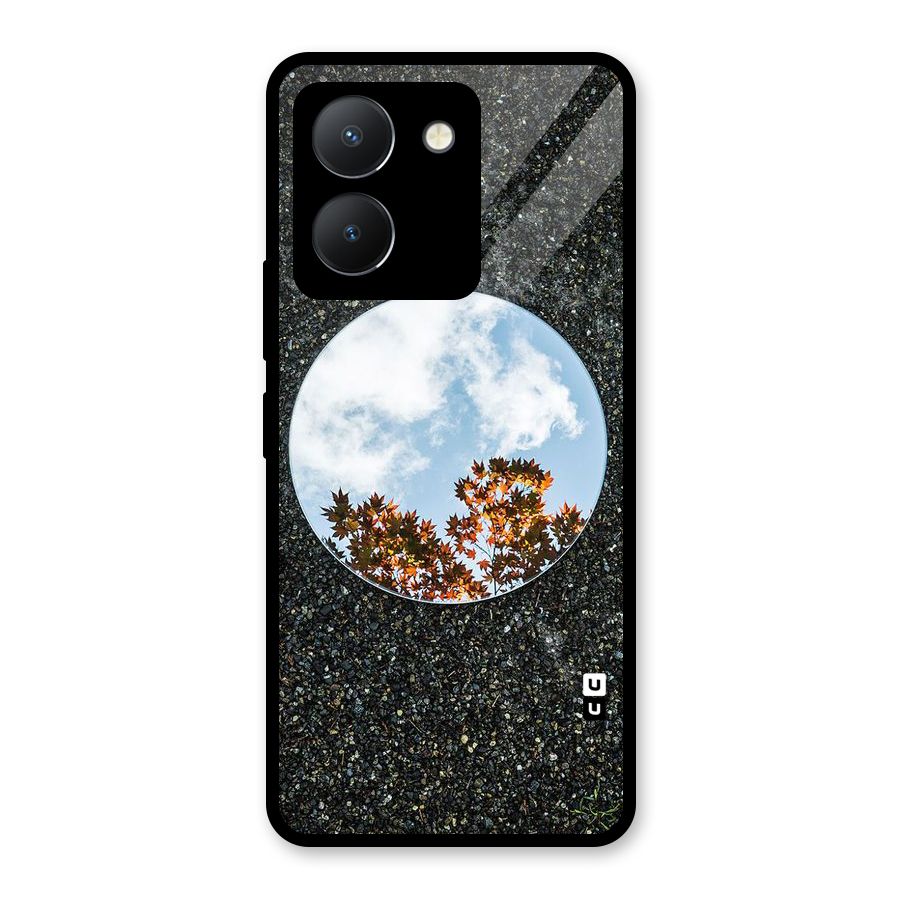 Beautiful Sky Leaves Glass Back Case for Vivo Y36