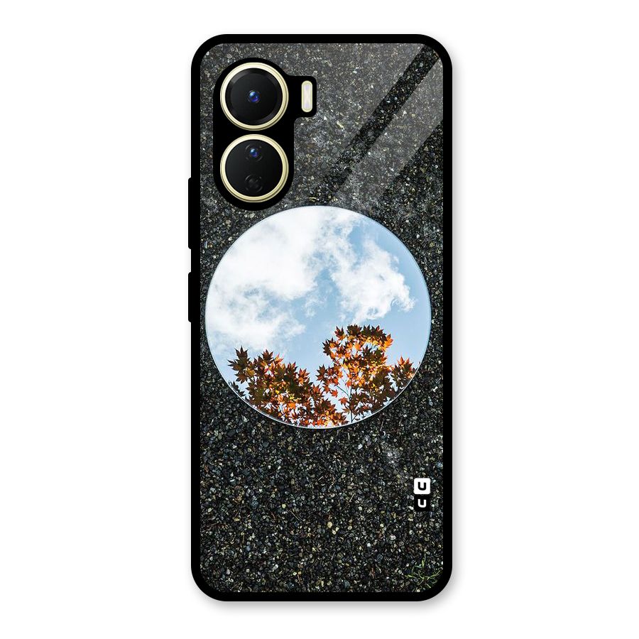 Beautiful Sky Leaves Glass Back Case for Vivo Y56