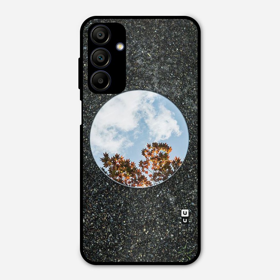 Beautiful Sky Leaves Metal Back Case for Galaxy A15 5G