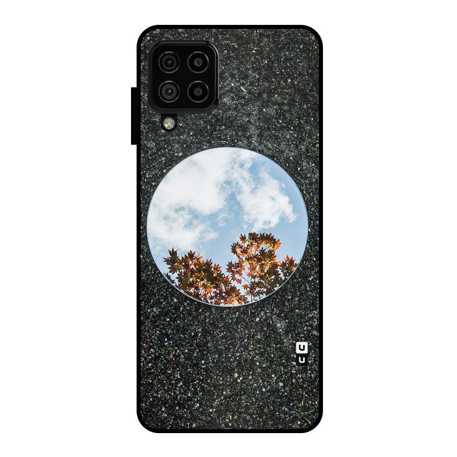 Beautiful Sky Leaves Metal Back Case for Galaxy A22 4G
