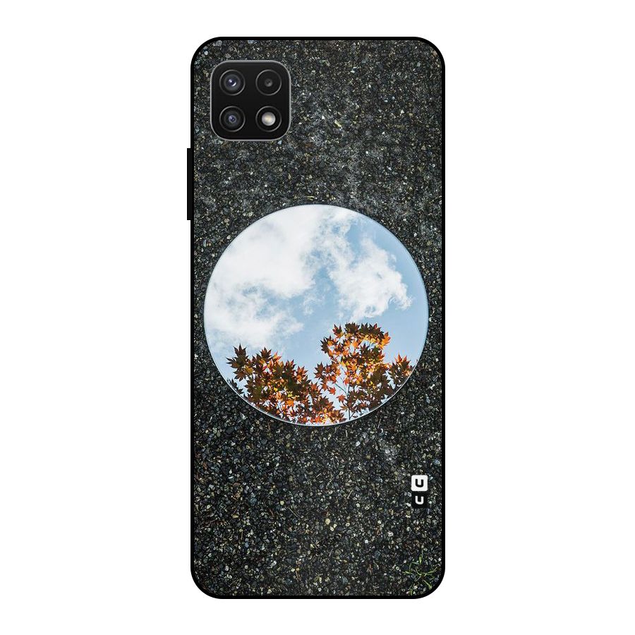 Beautiful Sky Leaves Metal Back Case for Galaxy A22 5G