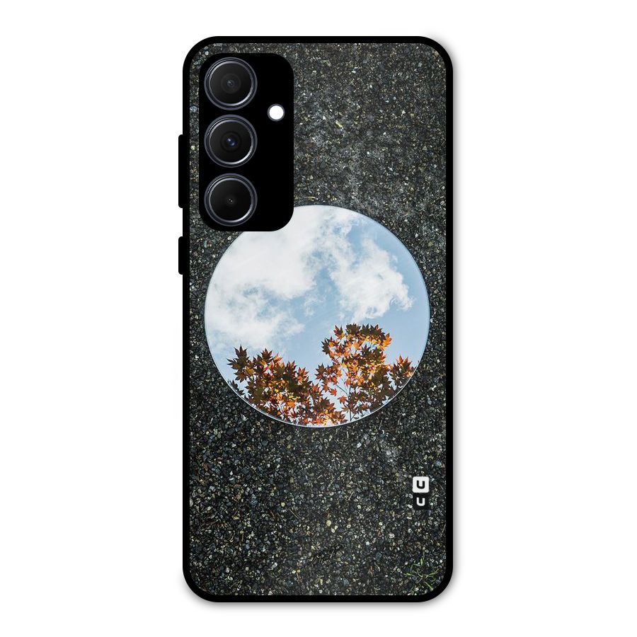 Beautiful Sky Leaves Metal Back Case for Galaxy A35