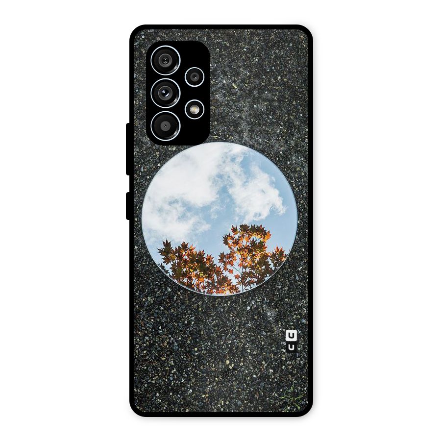 Beautiful Sky Leaves Metal Back Case for Galaxy A53 5G