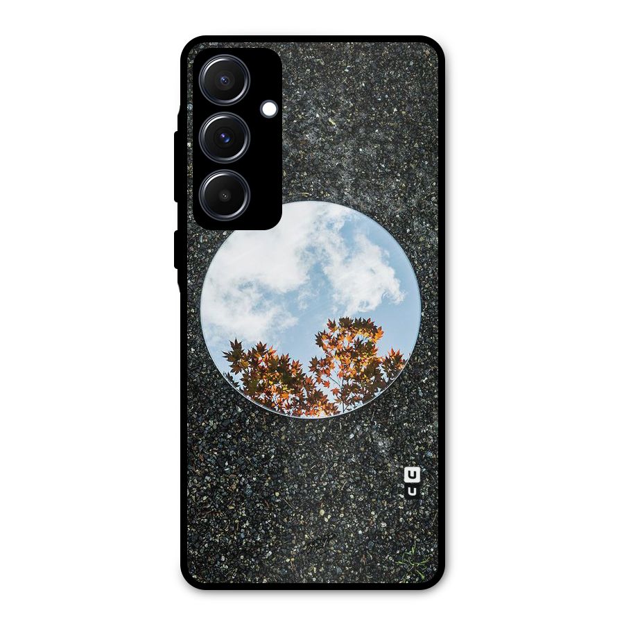 Beautiful Sky Leaves Metal Back Case for Galaxy A55