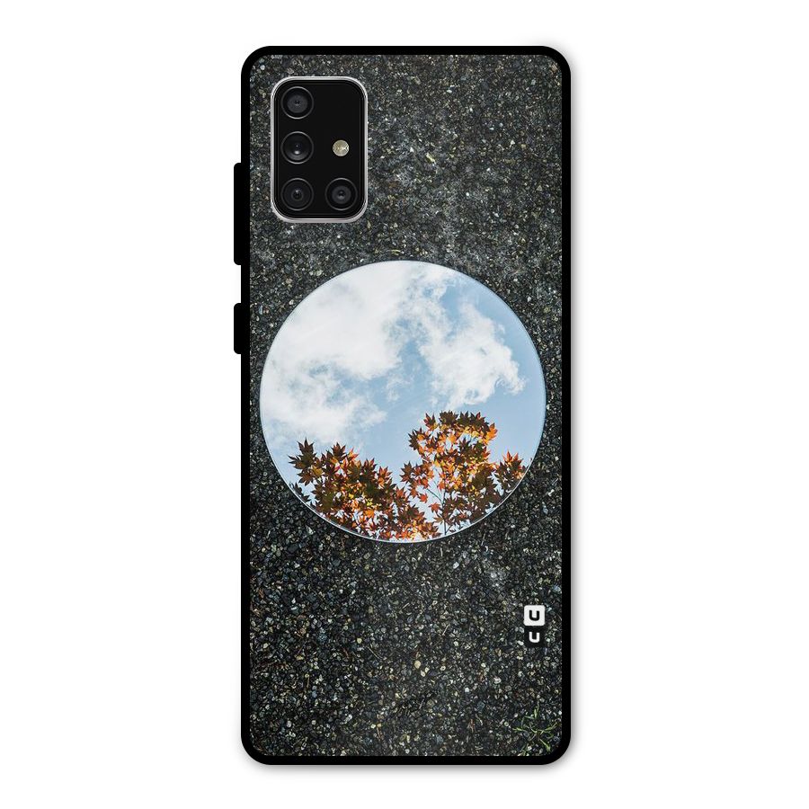 Beautiful Sky Leaves Metal Back Case for Galaxy A71