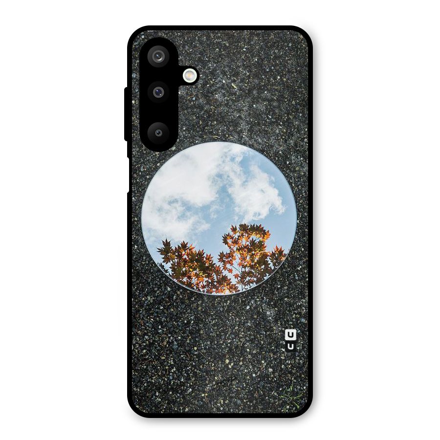 Beautiful Sky Leaves Metal Back Case for Galaxy M16