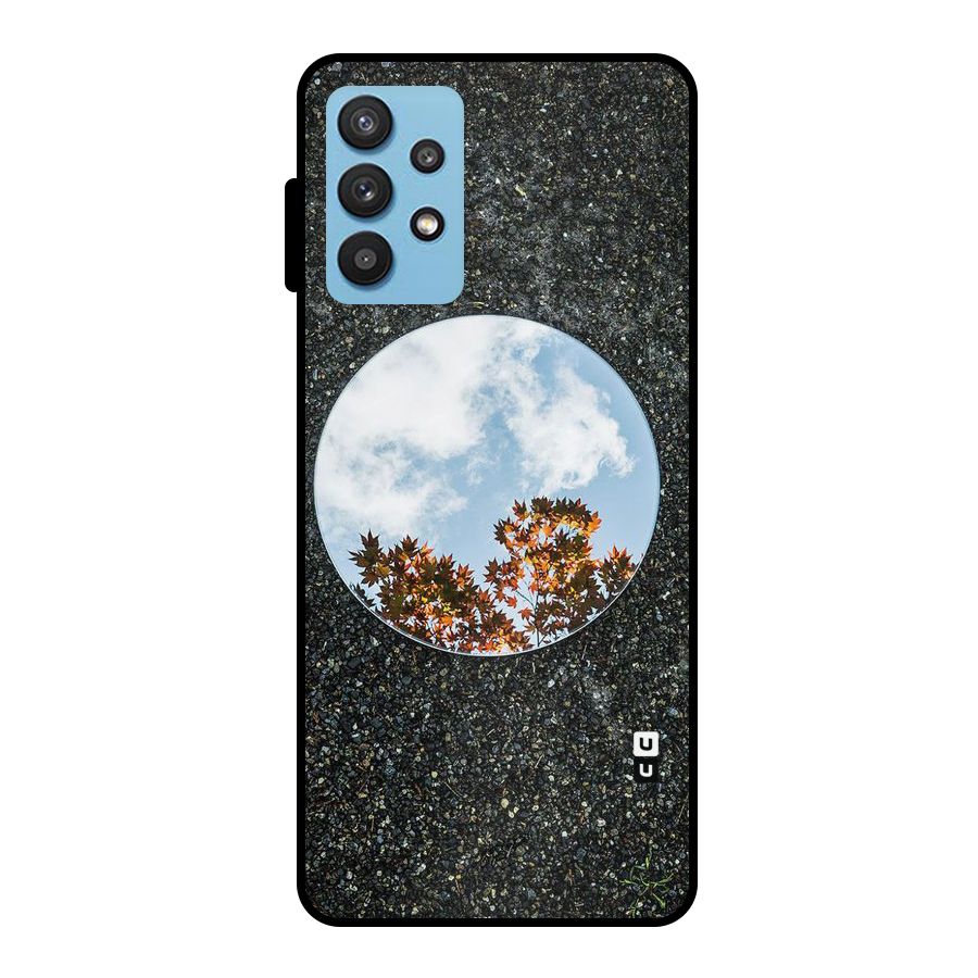 Beautiful Sky Leaves Metal Back Case for Galaxy M32 5G