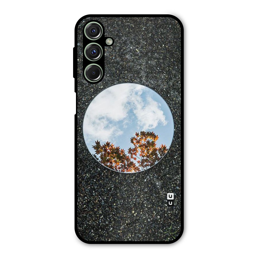 Beautiful Sky Leaves Metal Back Case for Galaxy M34
