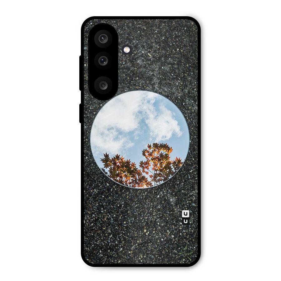 Beautiful Sky Leaves Metal Back Case for Galaxy M56