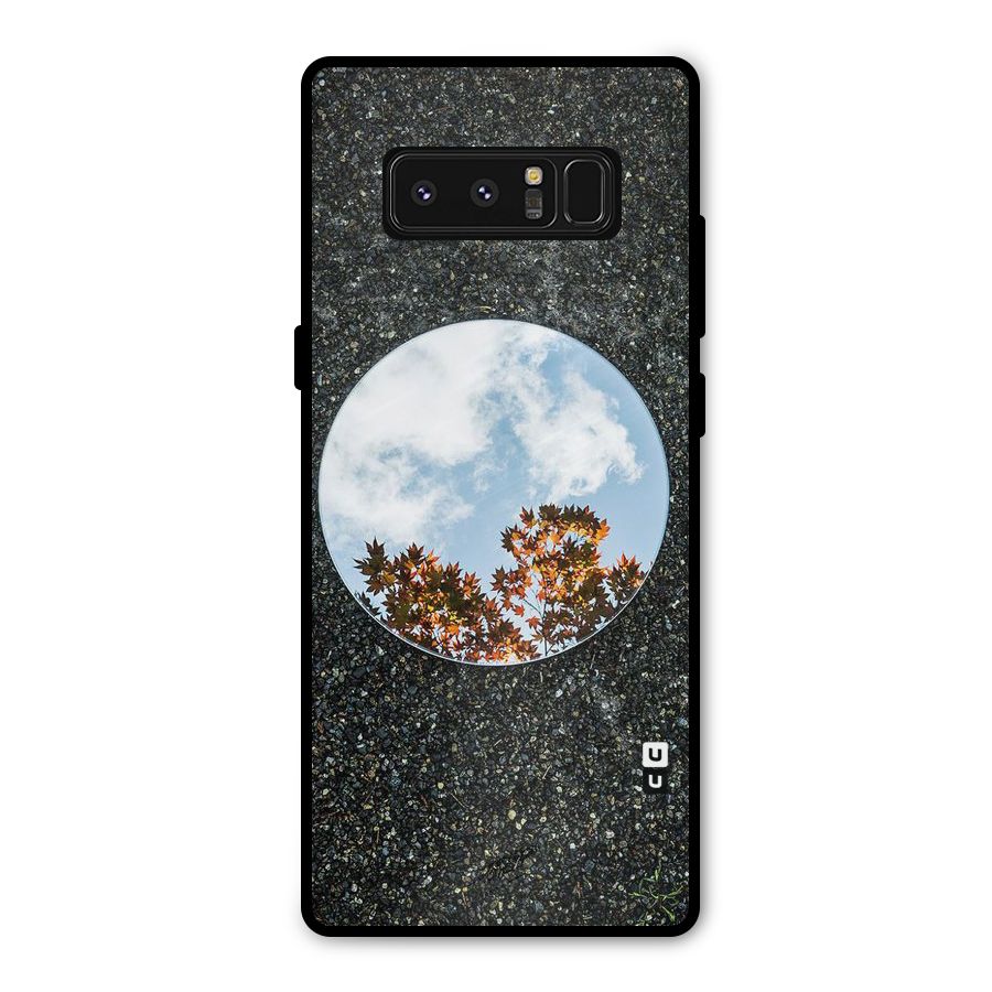 Beautiful Sky Leaves Metal Back Case for Galaxy Note 8