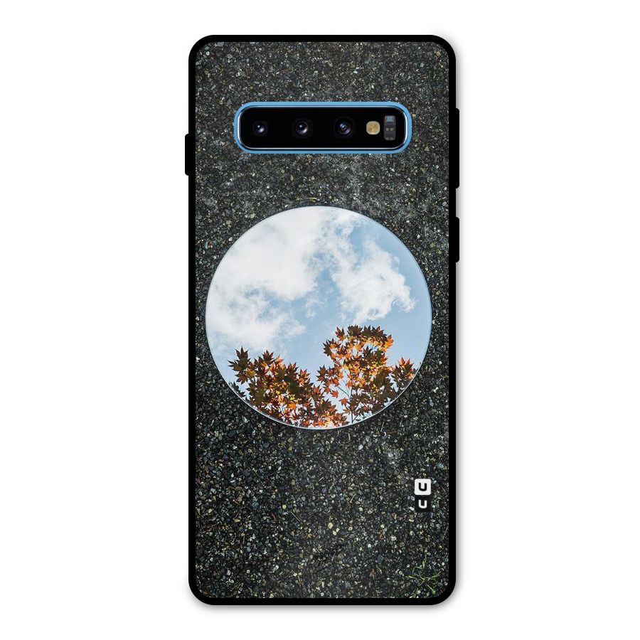 Beautiful Sky Leaves Metal Back Case for Galaxy S10