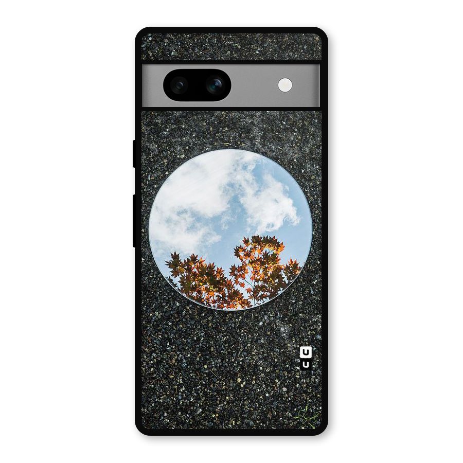 Beautiful Sky Leaves Metal Back Case for Google Pixel 7a