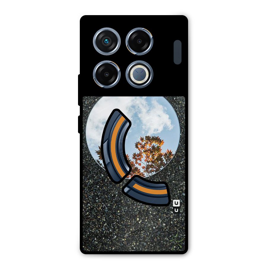 Beautiful Sky Leaves Metal Back Case for Infinix GT 20 Pro
