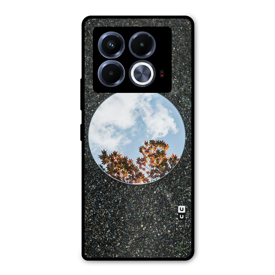 Beautiful Sky Leaves Metal Back Case for Infinix Note 40 5G