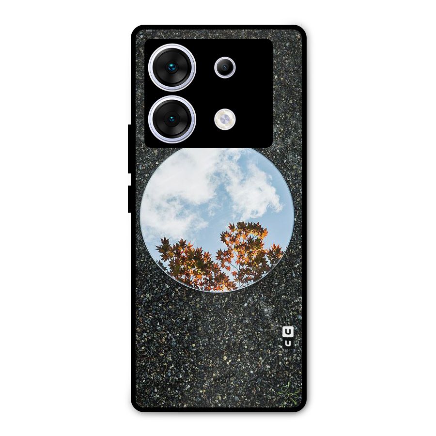 Beautiful Sky Leaves Metal Back Case for Infinix Zero 30 5G