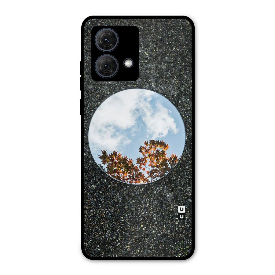Beautiful Sky Leaves Metal Back Case for Moto G84