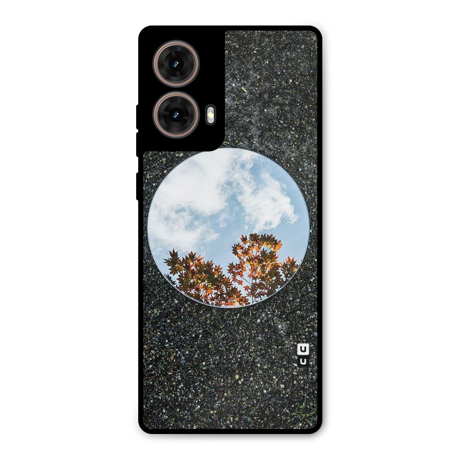 Beautiful Sky Leaves Metal Back Case for Moto G85