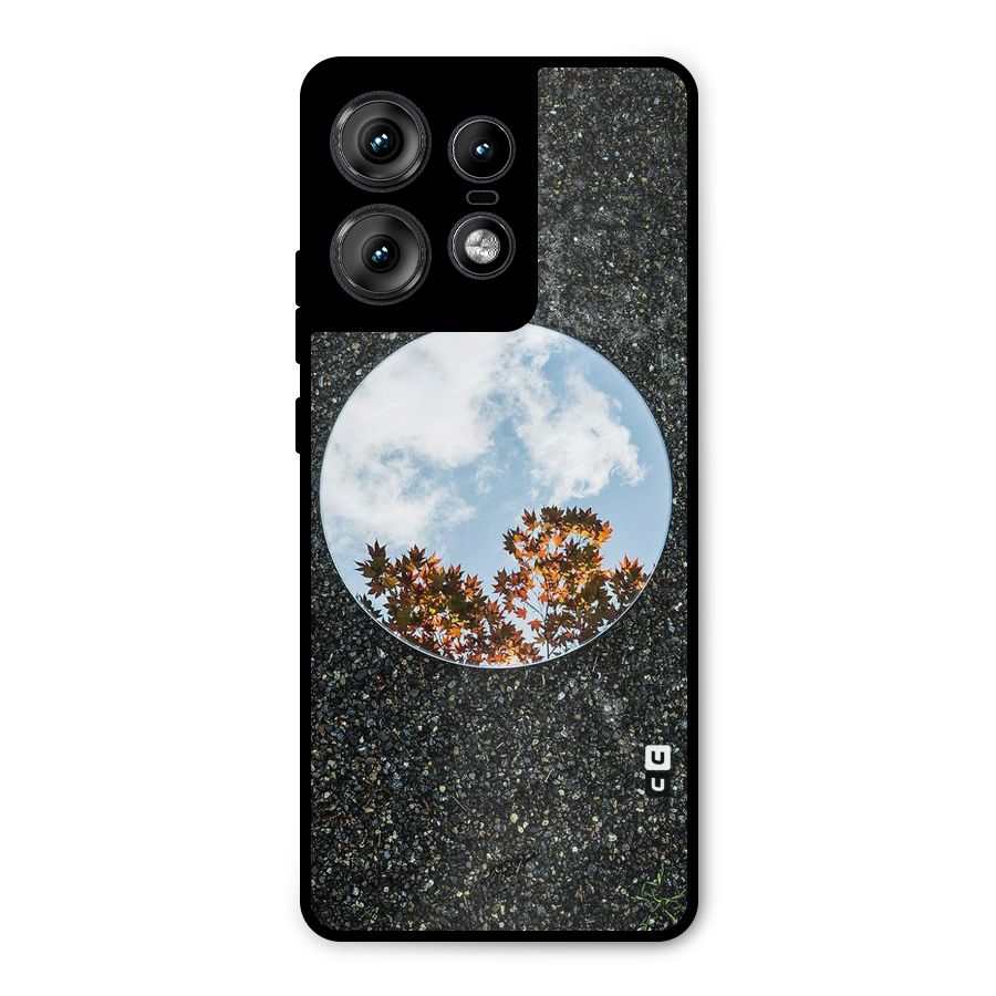 Beautiful Sky Leaves Metal Back Case for Motorola Edge 50 Pro
