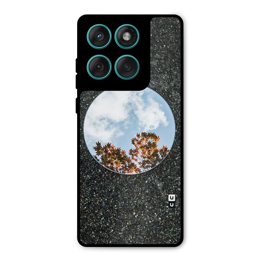 Beautiful Sky Leaves Metal Back Case for Motorola Edge 60 Fusion