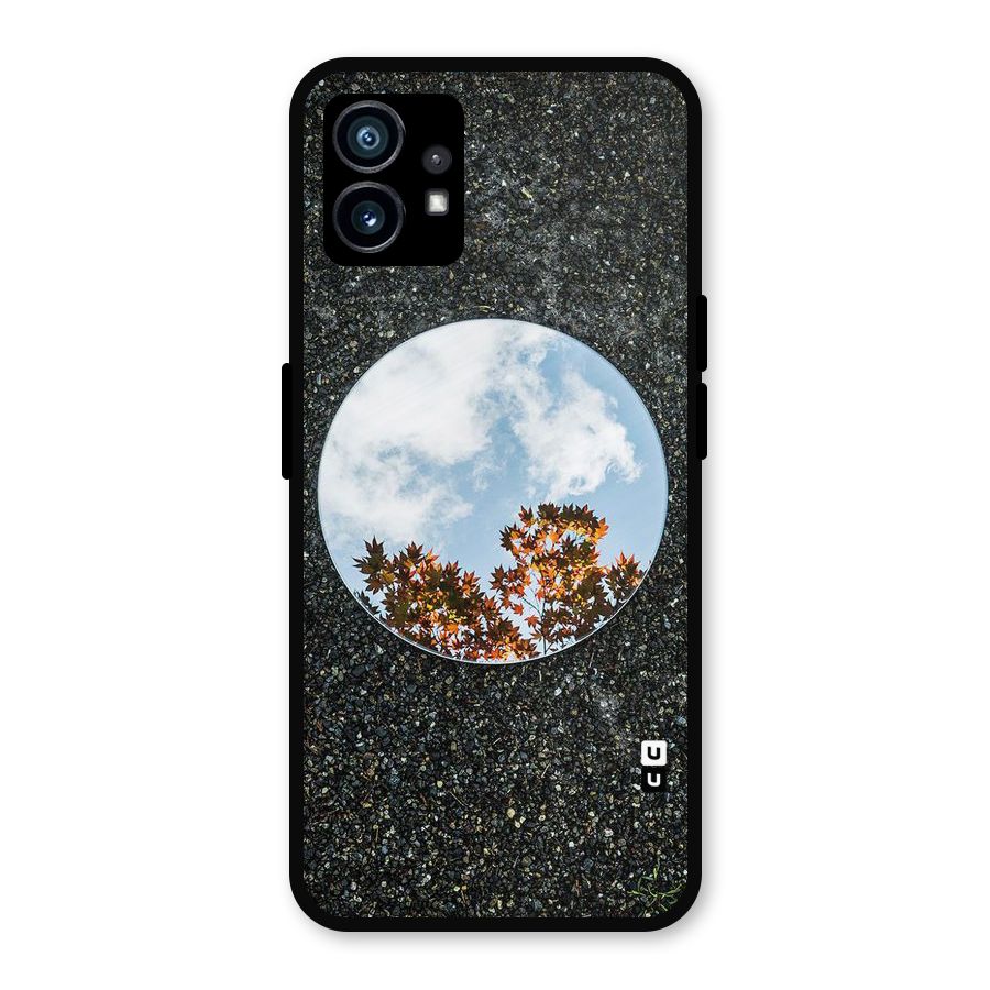 Beautiful Sky Leaves Metal Back Case for Nothing Phone 1