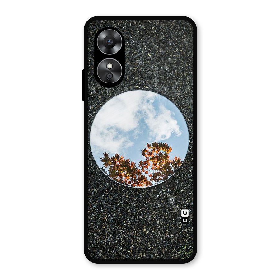 Beautiful Sky Leaves Metal Back Case for Oppo A17