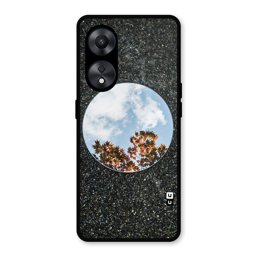Beautiful Sky Leaves Metal Back Case for Oppo A78