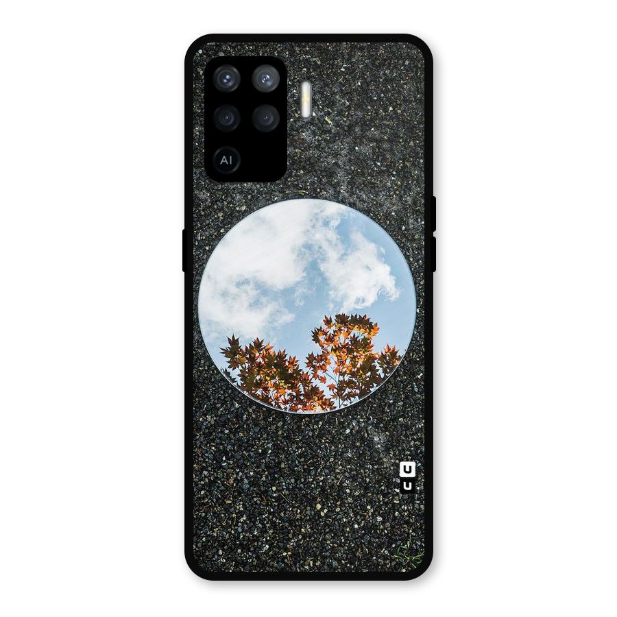 Beautiful Sky Leaves Metal Back Case for Oppo F19 Pro