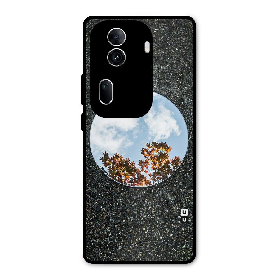 Beautiful Sky Leaves Metal Back Case for Oppo Reno11 Pro 5G