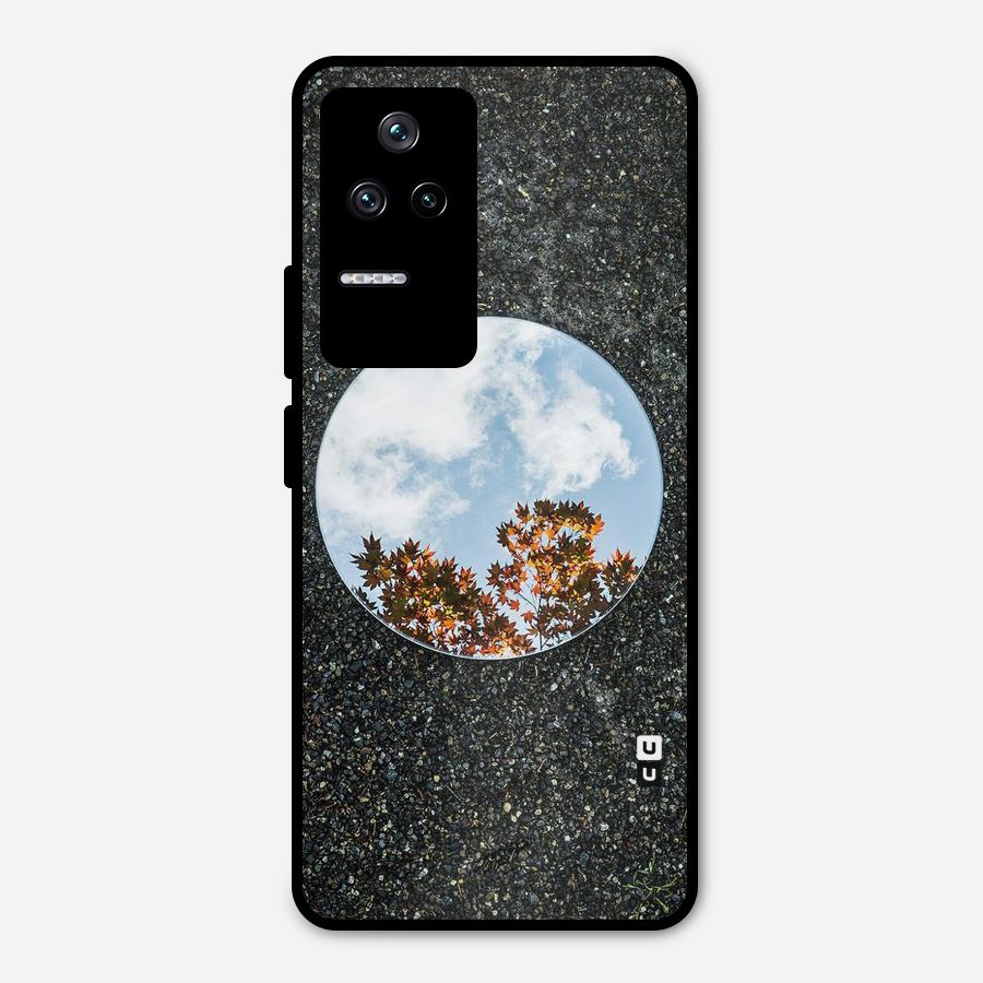 Beautiful Sky Leaves Metal Back Case for Poco F4 5G