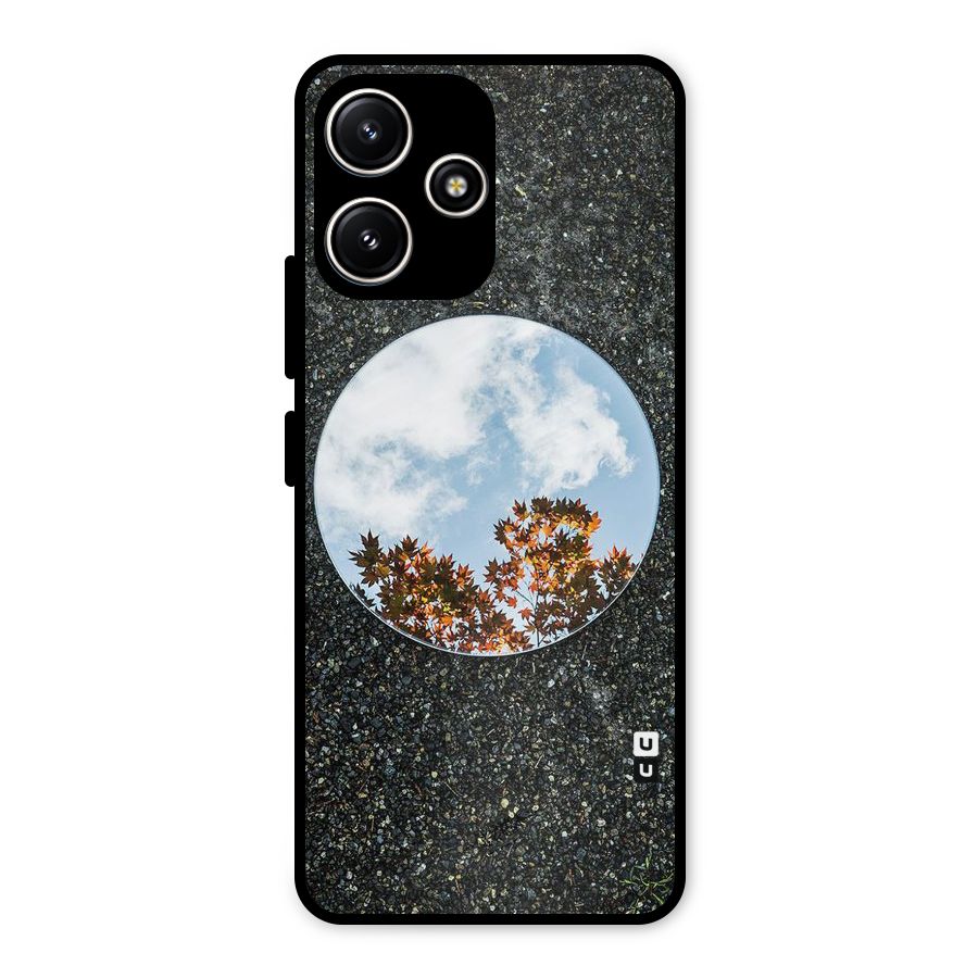 Beautiful Sky Leaves Metal Back Case for Poco M6 Pro
