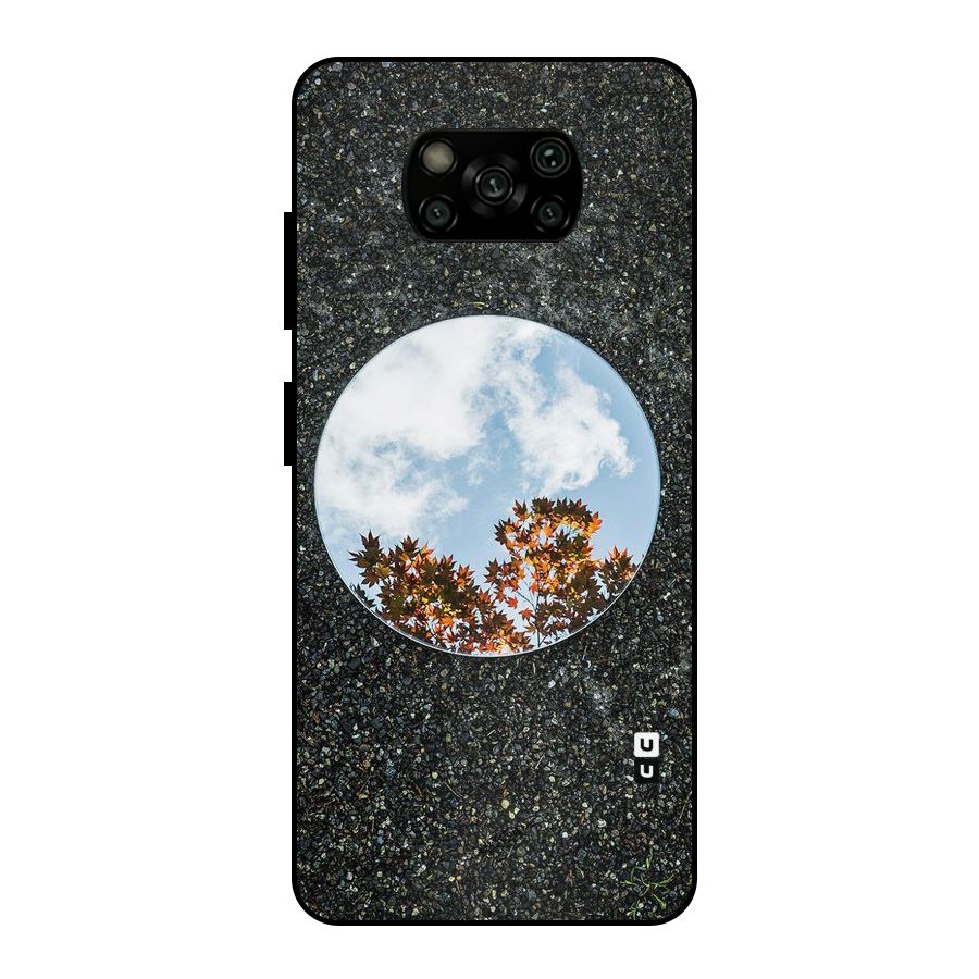 Beautiful Sky Leaves Metal Back Case for Poco X3