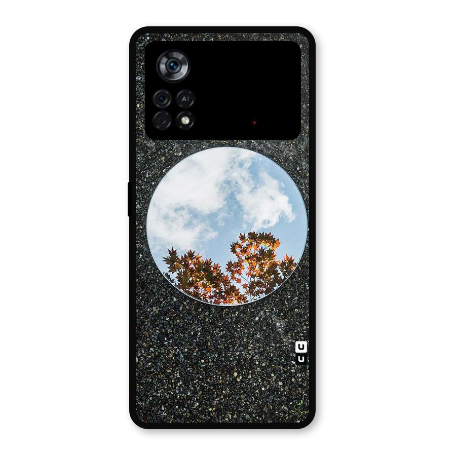 Beautiful Sky Leaves Metal Back Case for Poco X4 Pro 5G