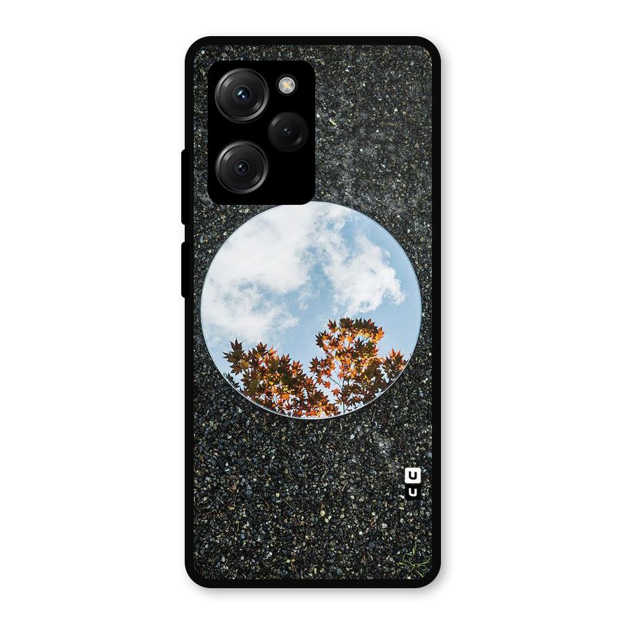 Beautiful Sky Leaves Metal Back Case for Poco X5 Pro