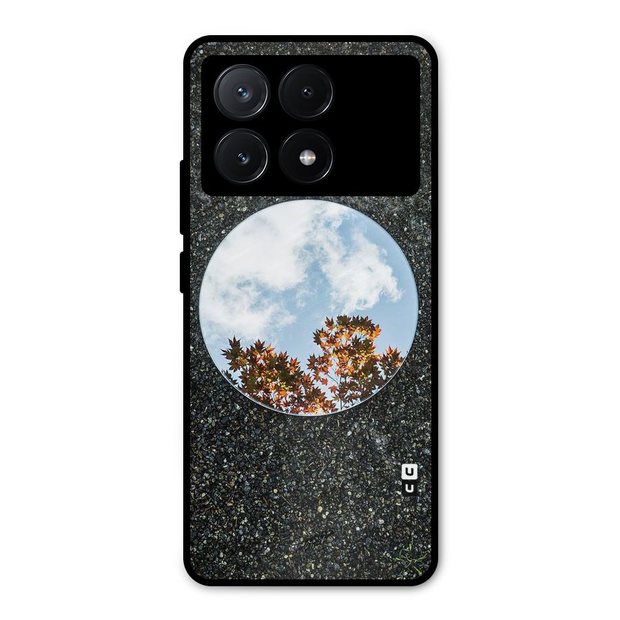 Beautiful Sky Leaves Metal Back Case for Poco X6 Pro