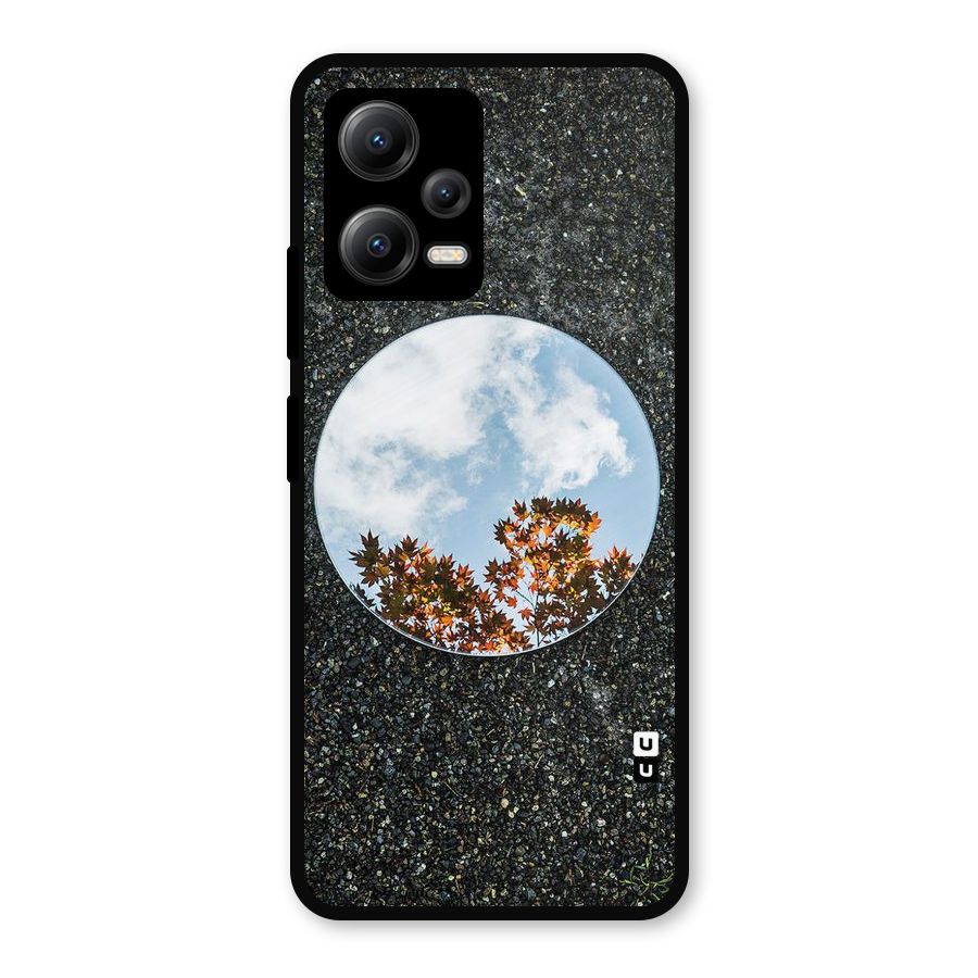 Beautiful Sky Leaves Metal Back Case for Redmi Note 12 5G
