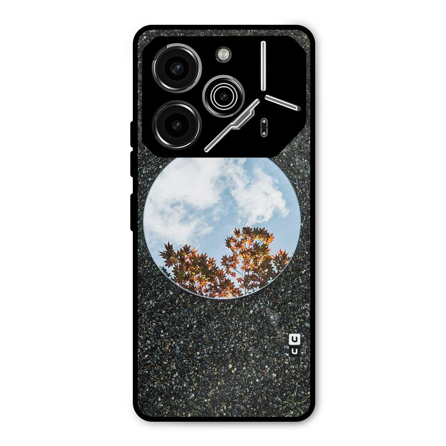 Beautiful Sky Leaves Metal Back Case for Tecno Pova 6 Pro