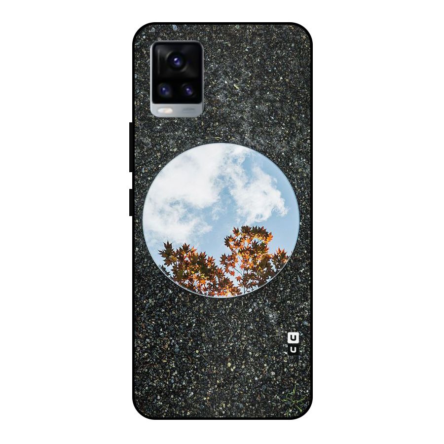 Beautiful Sky Leaves Metal Back Case for Vivo V20 2021