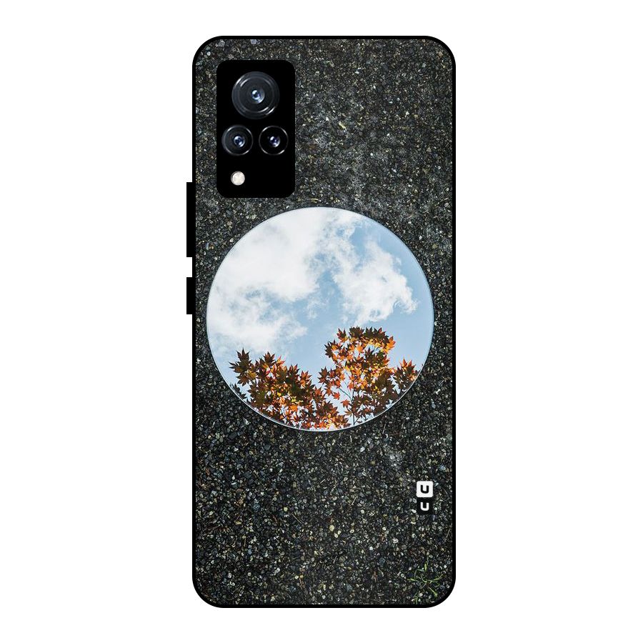 Beautiful Sky Leaves Metal Back Case for Vivo V21 5G