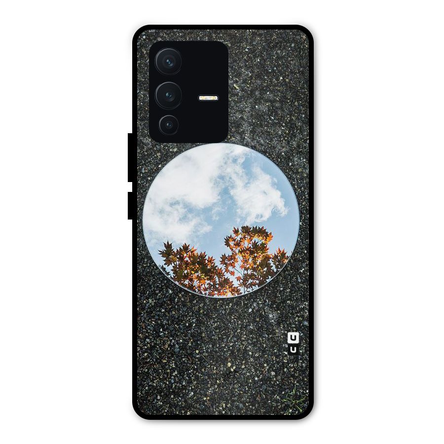 Beautiful Sky Leaves Metal Back Case for Vivo V23 Pro