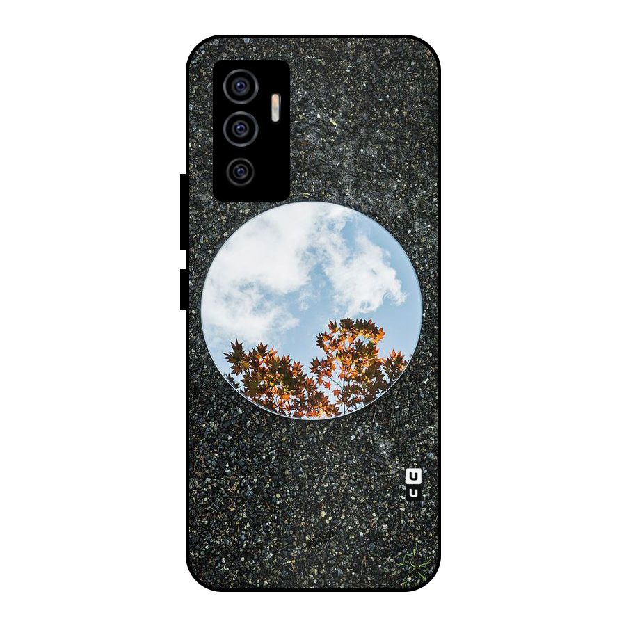 Beautiful Sky Leaves Metal Back Case for Vivo V23e