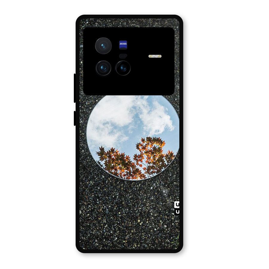 Beautiful Sky Leaves Metal Back Case for Vivo X80