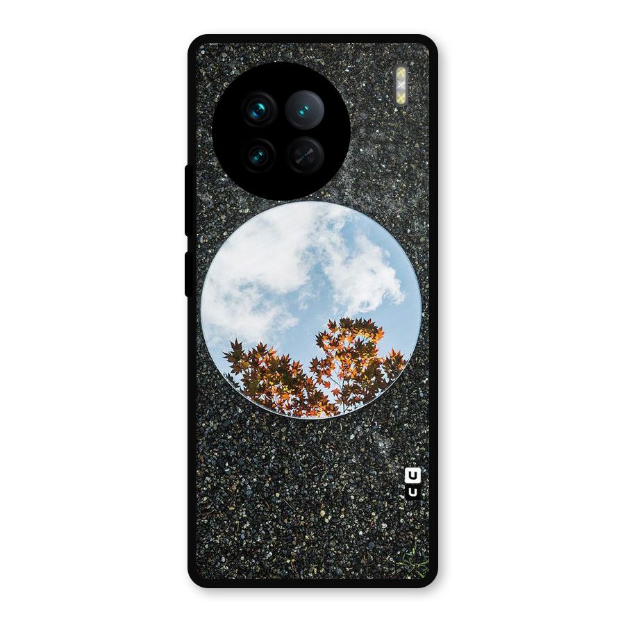Beautiful Sky Leaves Metal Back Case for Vivo X90