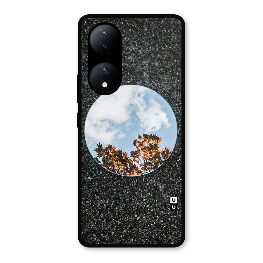 Beautiful Sky Leaves Metal Back Case for Vivo Y100a