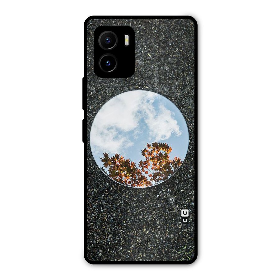 Beautiful Sky Leaves Metal Back Case for Vivo Y15s