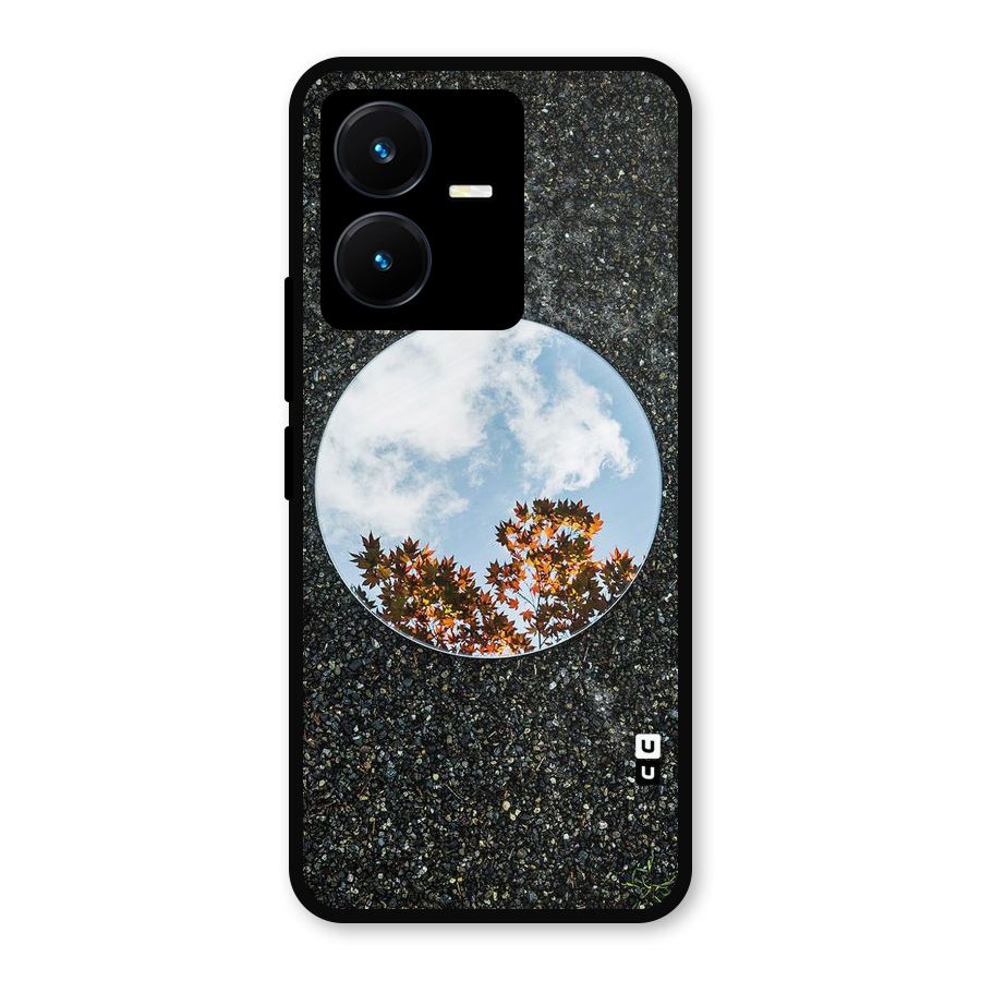 Beautiful Sky Leaves Metal Back Case for Vivo Y22